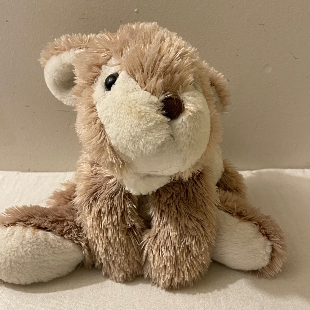 DanDee Plush Bunny Stuffed Animal Soft Toy Tan White Bow Kids Gift